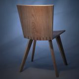 bent ply chair in cherry
